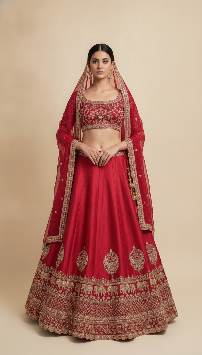 LEHENGAS LADIES LEH 2 DUPATTA